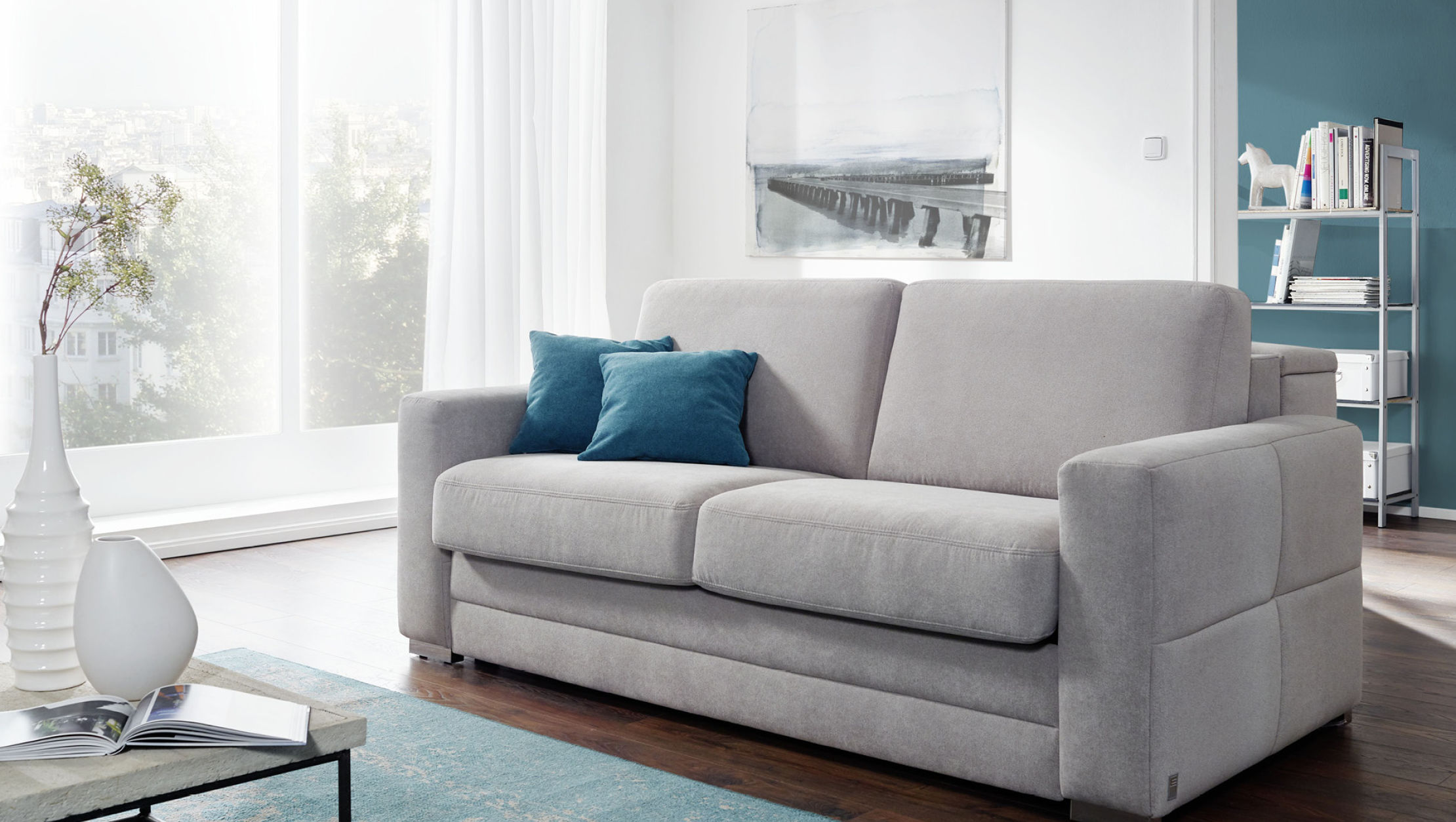 Schlafsofa in GRAU