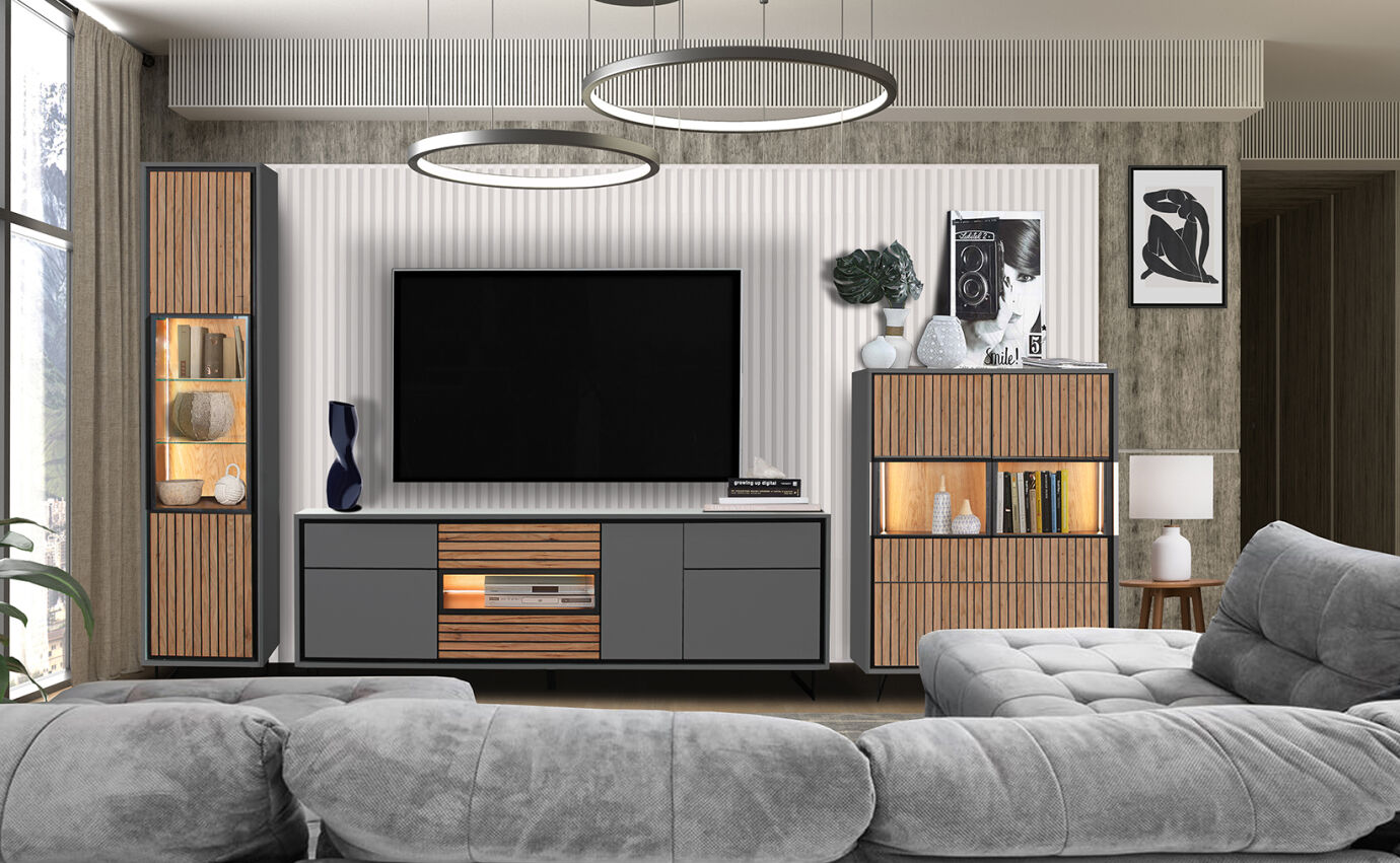 Wohnwand Larix Linea Wohnwand Larix Linea