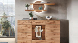 Highboard mit Hirnholz