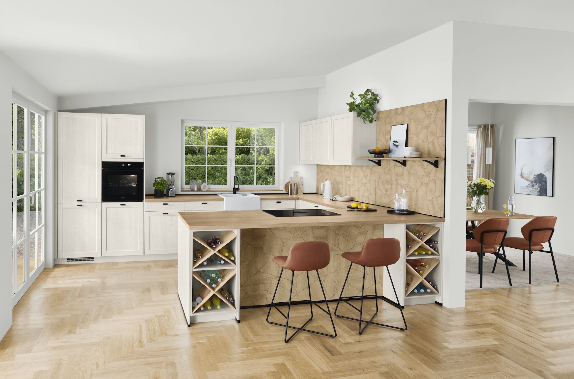 Nobilia Frame Landhauskueche Creme