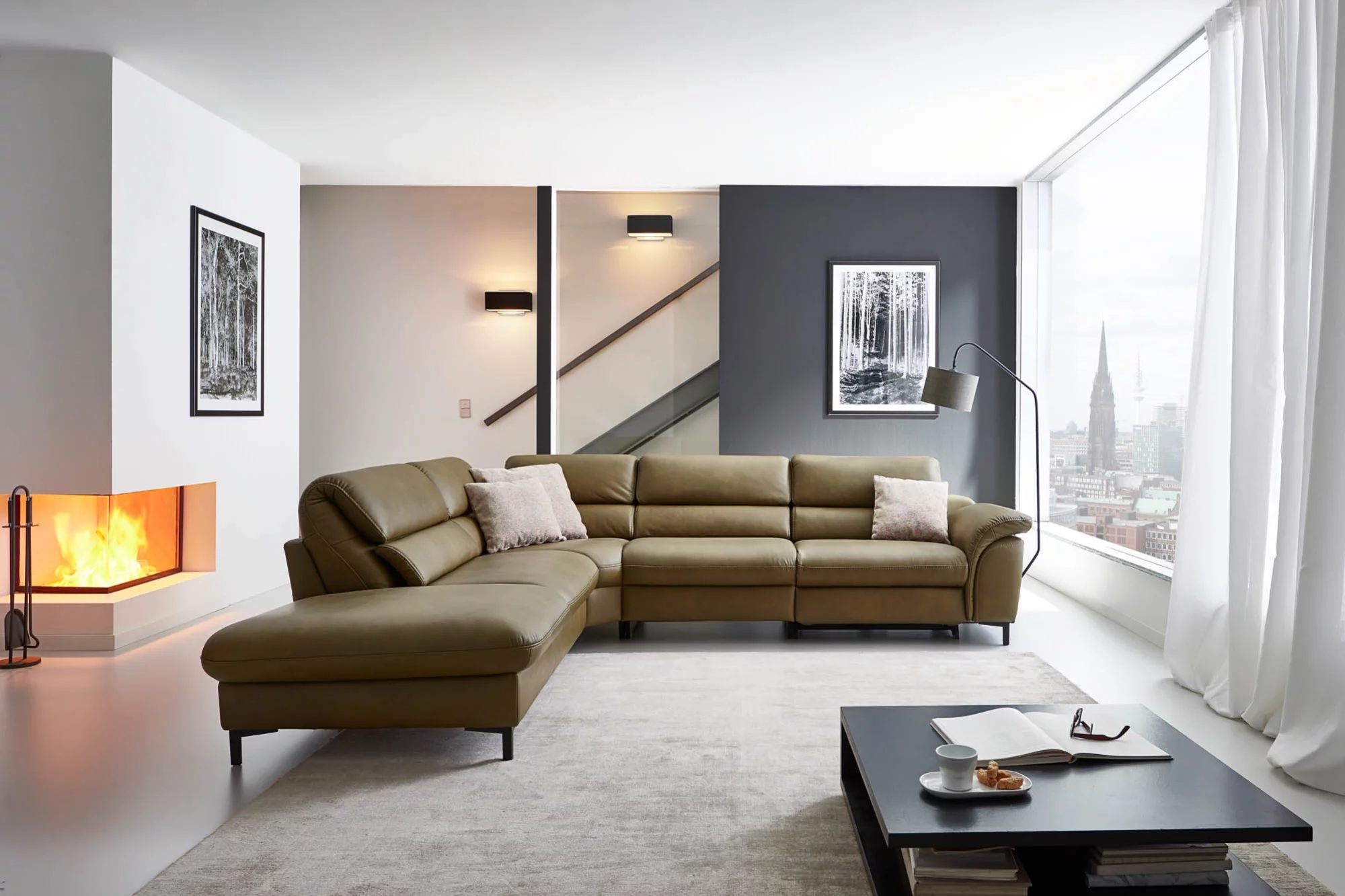 hukla-ecksofa-leder-oliv