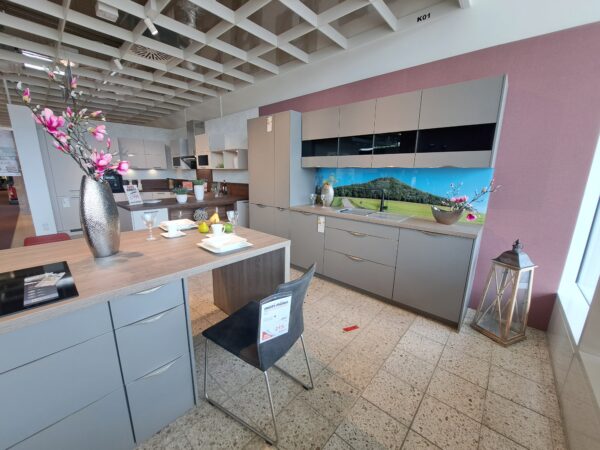 Nobilia Einbauküche Easytouch Lacklaminat Taupe
