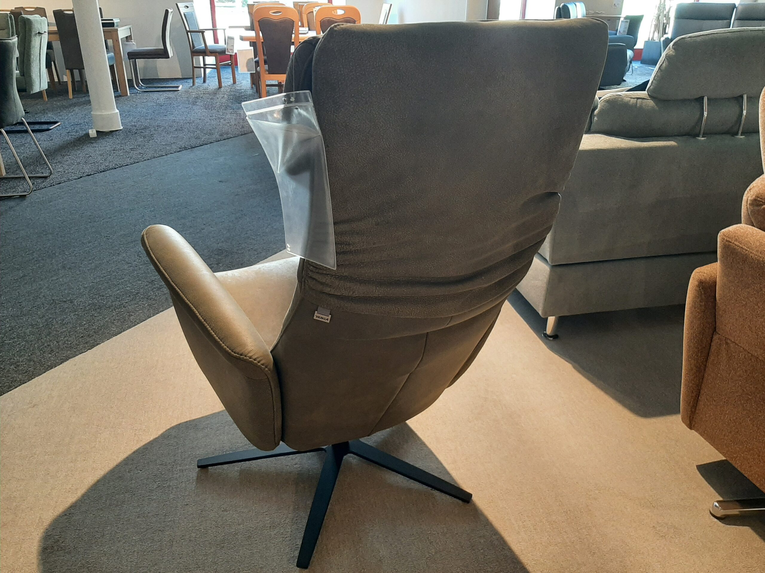 Relaxsessel Leder olive von Hukla – Bild 4